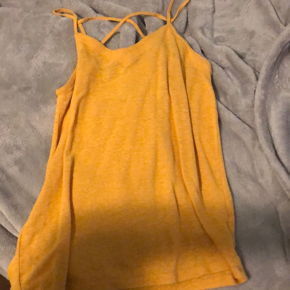 X-small yellow tank top